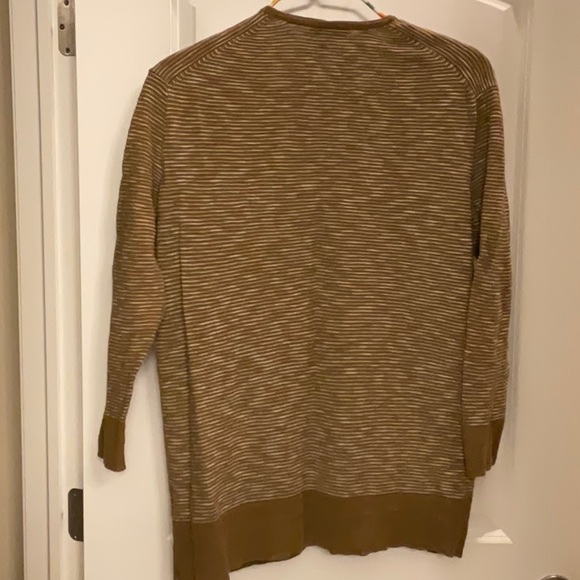 Madewell Summer Ryder Stripe Cardigan in Spiced Olive - Picture 4 of 7